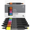 ProMarker kétvégű alkoholos filctoll készlet - 6 db, vibrant tones