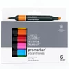ProMarker kétvégű alkoholos filctoll készlet - 6 db, vibrant tones