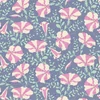 Patchwork anyag - Tilda Gardenlife - Striped Petunia Blue 100316