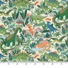 Patchwork anyag - Makower - Prehistoric 163/Q Paradise cream