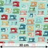 Kép 3/3 - Patchwork anyag - Makower - Sewing Room Machines Blue 2503-B