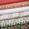 Patchwork anyag - Free Spirit - Christmastime. by Tim Holtz 163RED