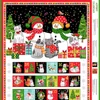 Patchwork anyag - Makower - Christmas Santa Paws Cats advent 2477-1 Panel, 60cm