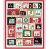 Kép 2/4 - Patchwork anyag - Makower - Christmas 23 Advent Cosy  2574-1 Panel, 60cm