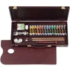 Kép 2/4 - Talens Rembrandt olaj festőkészlet - 15x15 ml + 1x40 ml + kiegészítők, fadobozos