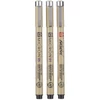 Sakura Pigma Micron műszaki rajztoll és ecsetfilc készlet - 3 db