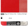 Sennelier Oil Stick olajfesték rúd, 38 ml - 605, cadmium red light
