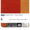 Sennelier Oil Stick olajfesték rúd, 38 ml - 645, chinese orange
