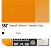 Sennelier Oil Stick olajfesték rúd, 38 ml - 687, cadmium orange