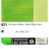 Sennelier Oil Stick olajfesték rúd, 38 ml - 871, bright yellow green
