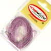 Kép 1/3 - Organza nyaklánc viaszolt szállal, delfin kapoccsal - orgonalila