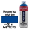 Talens Amsterdam vízbázisú akrilfesték spray, 400 ml - 591, manganese blue phthalo deep