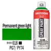 Talens Amsterdam vízbázisú akrilfesték spray, 400 ml - 618, permanent green light