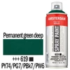 Talens Amsterdam vízbázisú akrilfesték spray, 400 ml - 619, permanent green deep