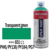 Talens Amsterdam vízbázisú akrilfesték spray, 400 ml - 651, transparent green