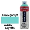 Kép 2/4 - Talens Amsterdam vízbázisú akrilfesték spray, 400 ml - 660, turquoise green light