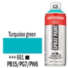 Talens Amsterdam vízbázisú akrilfesték spray, 400 ml - 661, turquoise green