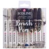 Talens Ecoline Brush Pen akvarell ecsetfilc készlet - 10 db, Grey