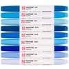 Talens Pantone kétvégű ecsetfilc készlet - 9 db, Blue