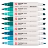 Talens Pantone kétvégű ecsetfilc készlet - 9 db, Blue green