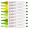 Talens Pantone kétvégű ecsetfilc készlet - 9 db, Green yellow