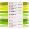 Talens Pantone kétvégű ecsetfilc készlet - 9 db, Green yellow