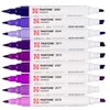 Kép 2/11 - Talens Pantone kétvégű ecsetfilc készlet - 9 db, Purple