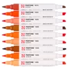 Talens Pantone kétvégű ecsetfilc készlet - 9 db, Warm red
