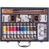 Talens Van Gogh olaj festőkészlet -  Starter Box XL: 12x40 ml + kiegészítők, fadobozos