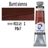 Talens Van Gogh olajfesték, 20 ml - 411, burnt sienna