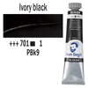 Talens Van Gogh olajfesték, 20 ml - 701, ivory black