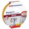 Kép 1/5 - Tesa 55741 Powerbond kétoldalas montázsszalag, beltéri, fehér, 19 mm x 5 m