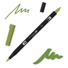 Tombow abt dual brush pen kétvégű filctoll - 158, dark olive