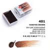 White Nights szilkés akvarellfesték, 2,5 ml - 401, vandyke brown