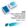 White Nights szilkés akvarellfesték, 2,5 ml - 533, cobalt chrome turquoise