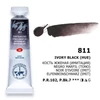 White Nights tubusos akvarellfesték, 10 ml - 811, ivory black