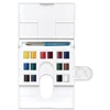 Winsor&Newton Cotman akvarellfesték készlet, 14x1/2 szilke + ecset - Field