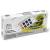 Winsor&Newton Cotman Pocket Set akvarellfesték készlet, 8x1/2 szilke + ecset - Landscape