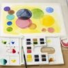 Winsor&Newton Professional akvarellfesték készlet, szilkés - 14x1/2 + ecset, Field set