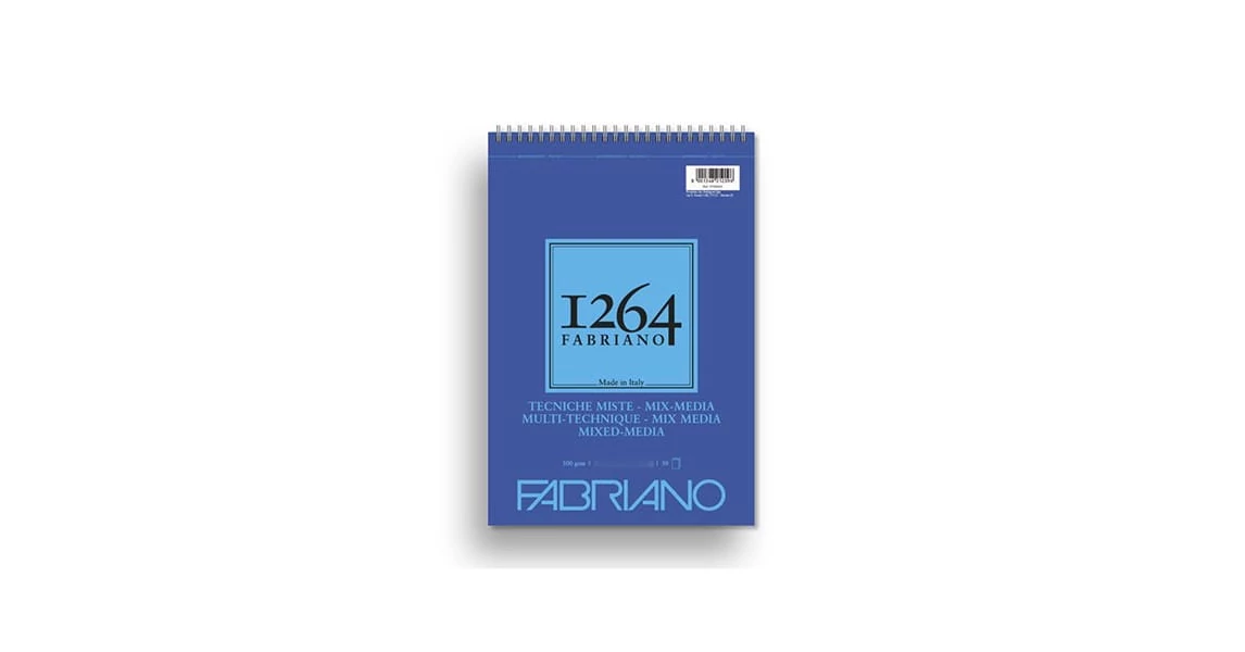 Quaderno A Spirale Fabriano Honsell Mix 1264 - DIN A5, 15 Fogli Da 300 G/mq, Carta Per Tecniche Miste