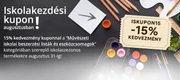 15% Iskolakezdési kupon