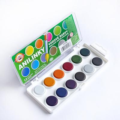KOH-I-NOOR Brilliant Watercolours (Anilinky) vízfesték készlet - 12 db