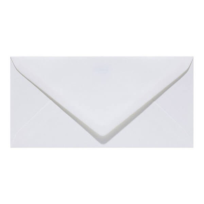 Original papír boríték, francia, struktúrált, elegáns, 11x22 cm - 30 pearly white, gyöngyfehér