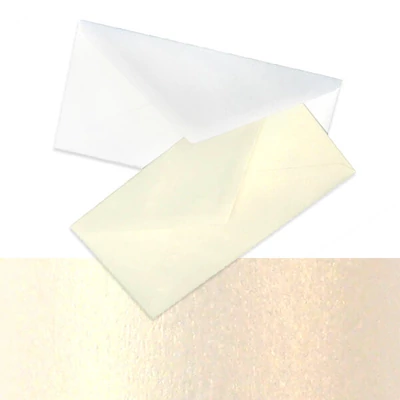 Boríték, francia, 11x22 cm - trendpapír, ivory, 120 g