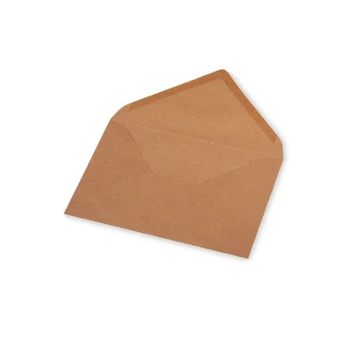 Boríték, C6, 11x16 cm - natúrpapír, 160 g