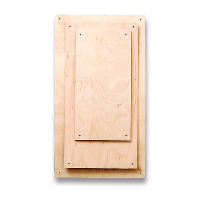 Fa lap szalvéta technikához - 12x24 cm, rétegelt lemez