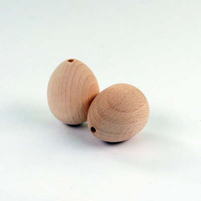 Fa tojás, lyukas fatojás - 4x2,7 cm, darabra
