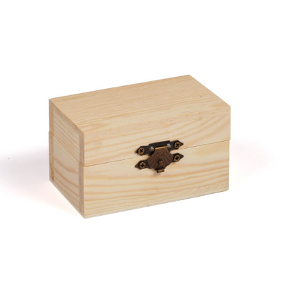 Fa doboz, mini - téglalap 8x4,4x4,4 cm