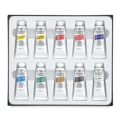 Winsor&amp;Newton Designer’s gouache festék készlet, 10x14 ml