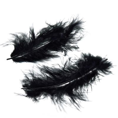 Marabutoll - fekete, 8-10 cm, 22 db/csomag